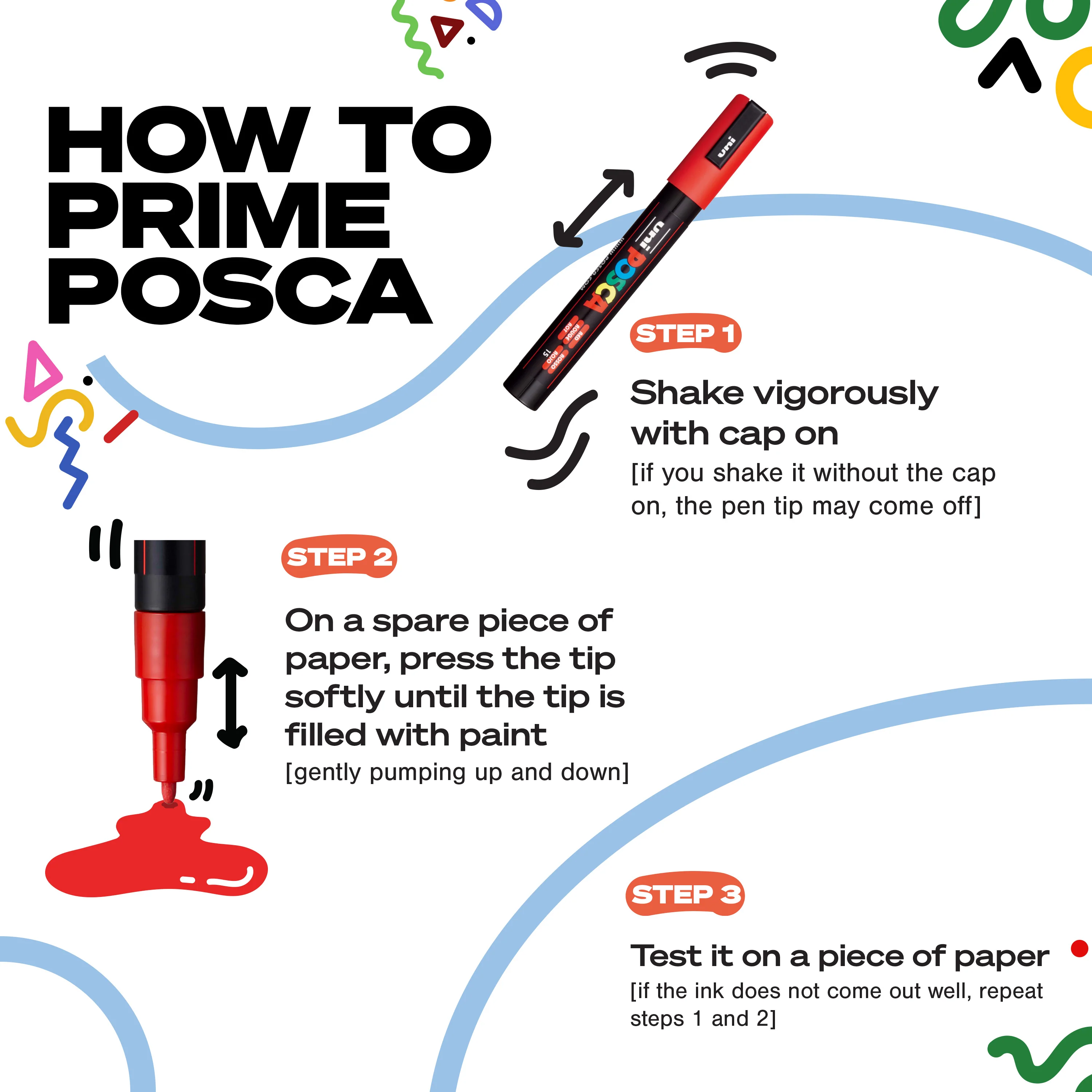 POSCA Acrylic Paint Marker PC-5M Medium Metallic Colours Set of 8 - Image 6