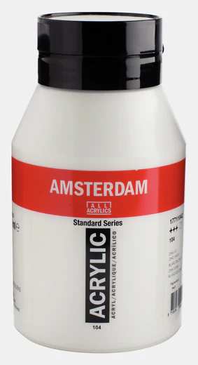 Amsterdam Acrylic Zinc White (Special Order) Size 1L