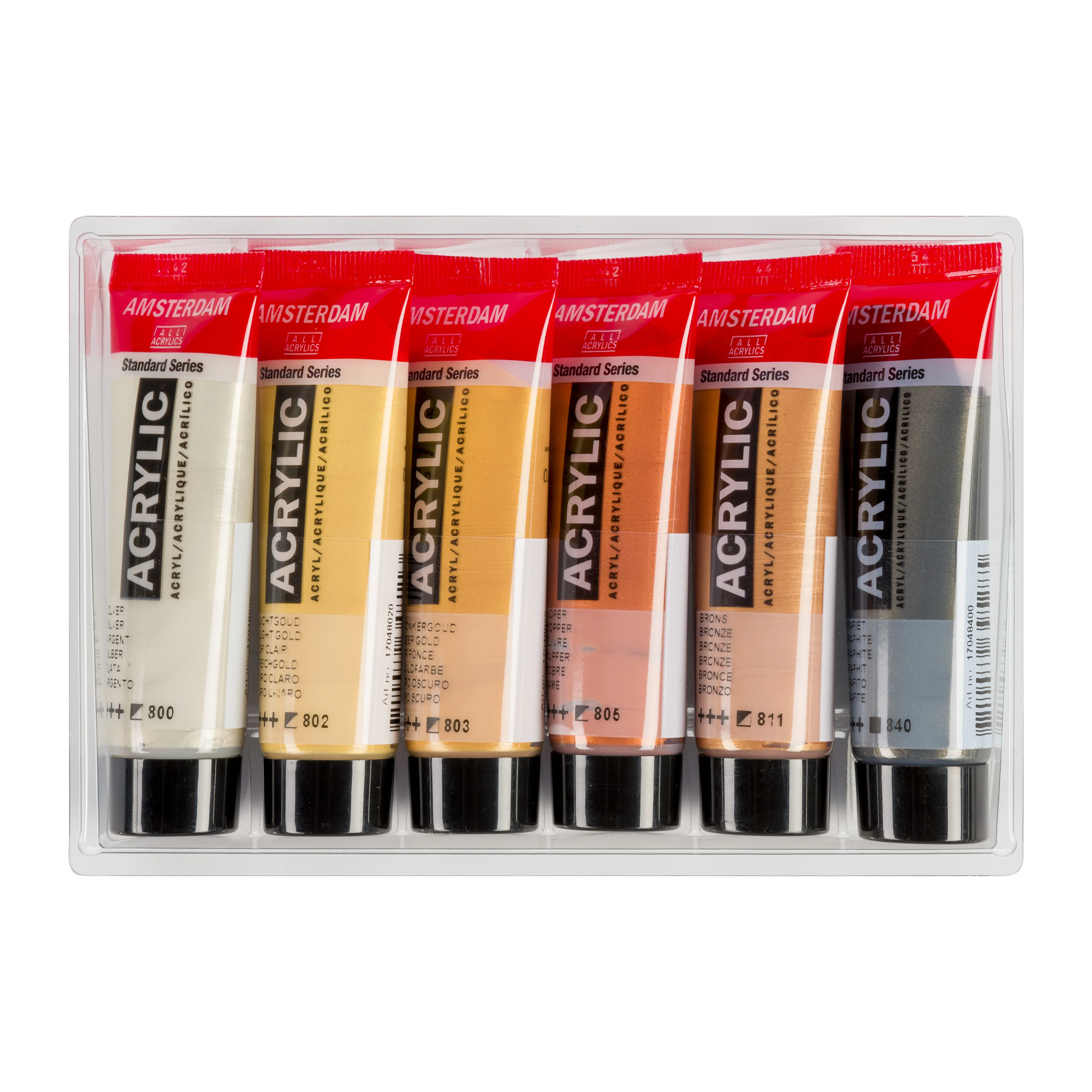 Amsterdam Standard Series Acrylic - Metallic Set of 6 x 20ml - Image 2