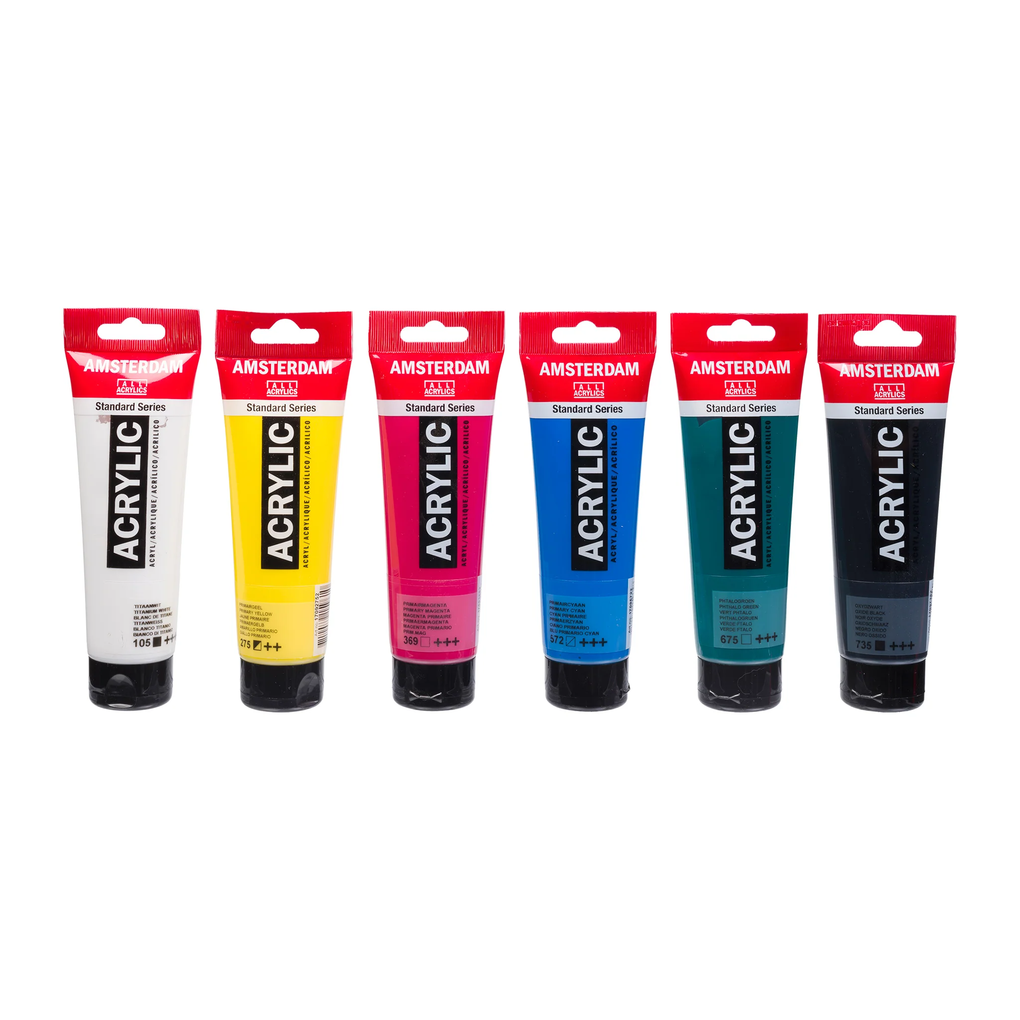 Amsterdam Standard Series Acrylic - Classroom Set of 6 x 120ml - Image 2