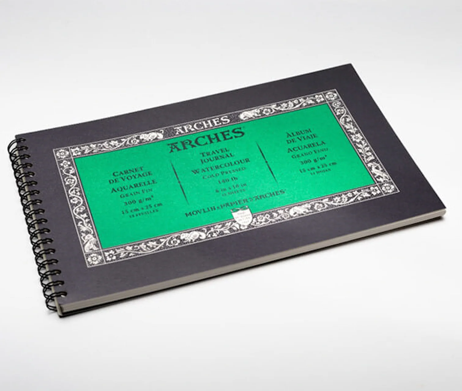 ARCHES Watercolour Travel Journal 140lb/300gsm Cold Pressed 10" x 6" - Image 2