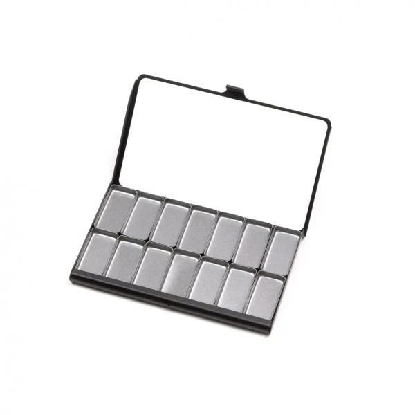 Art Toolkit Pocket Palette with 14 Standard Pans - Black - Clearance