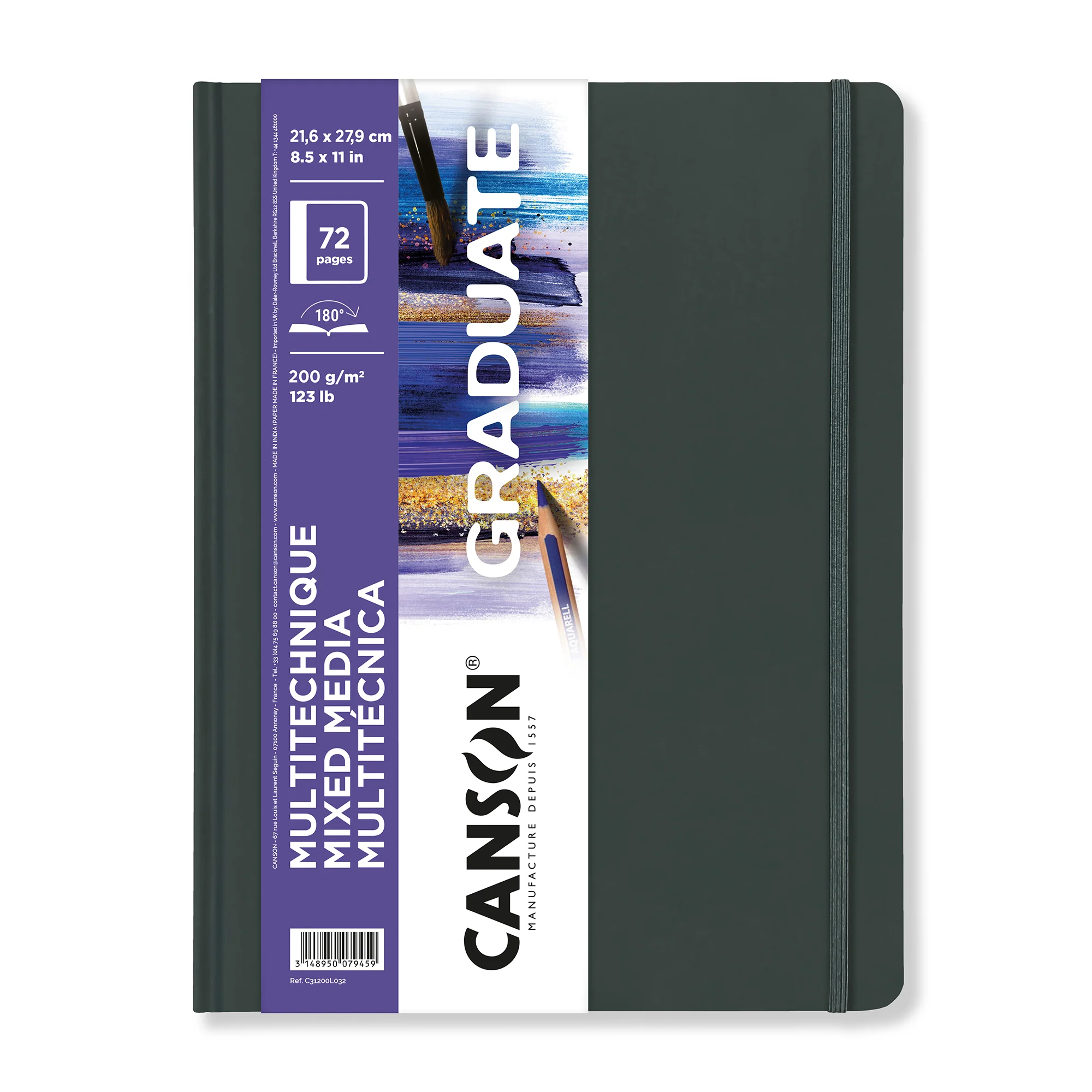 Canson Graduate Mixed Media Notebooks - White - Image 3