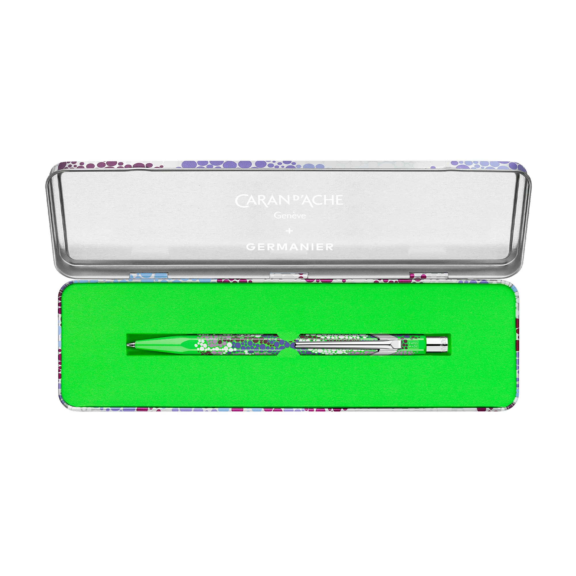 Caran d'Ache 849 Germanier Edition Mechanical Pencil - Neon Green - Clearance - Image 4