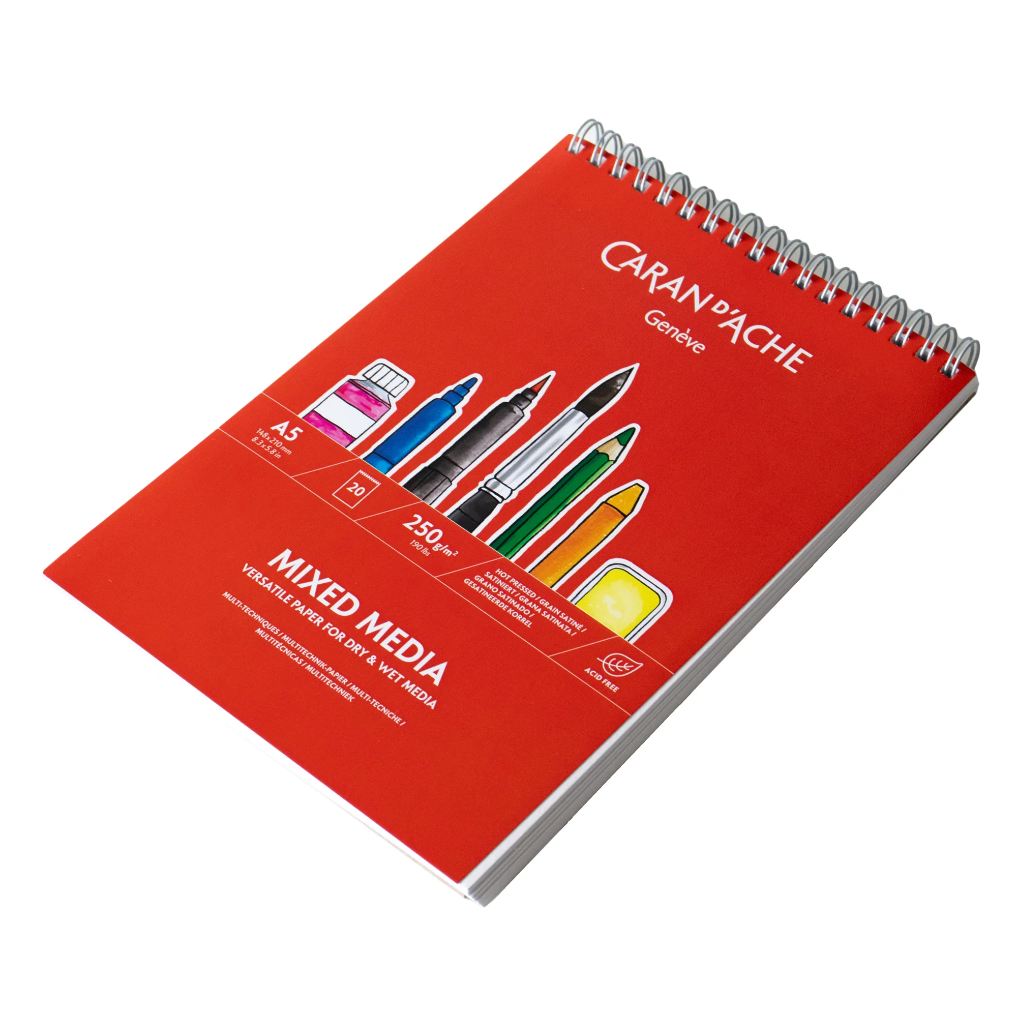 Caran d'Ache Mixed Media Pad A5 - Wirebound - Image 3