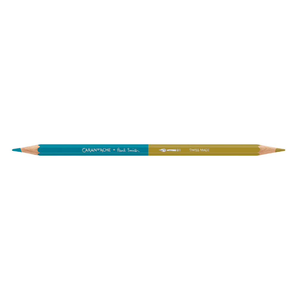 Caran d'Ache Paul Smith Bicolor Pencil Set of 12 (24 Colours) with Brush - Ltd. Edition - Image 8