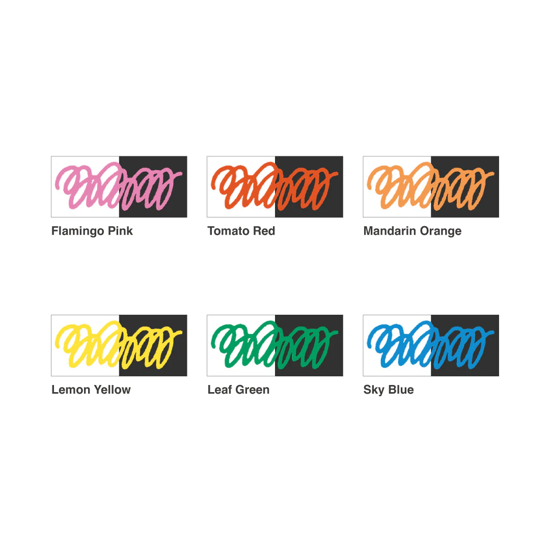 COPIC acrea Paint Marker 6 Colors Set Vivid - Image 3