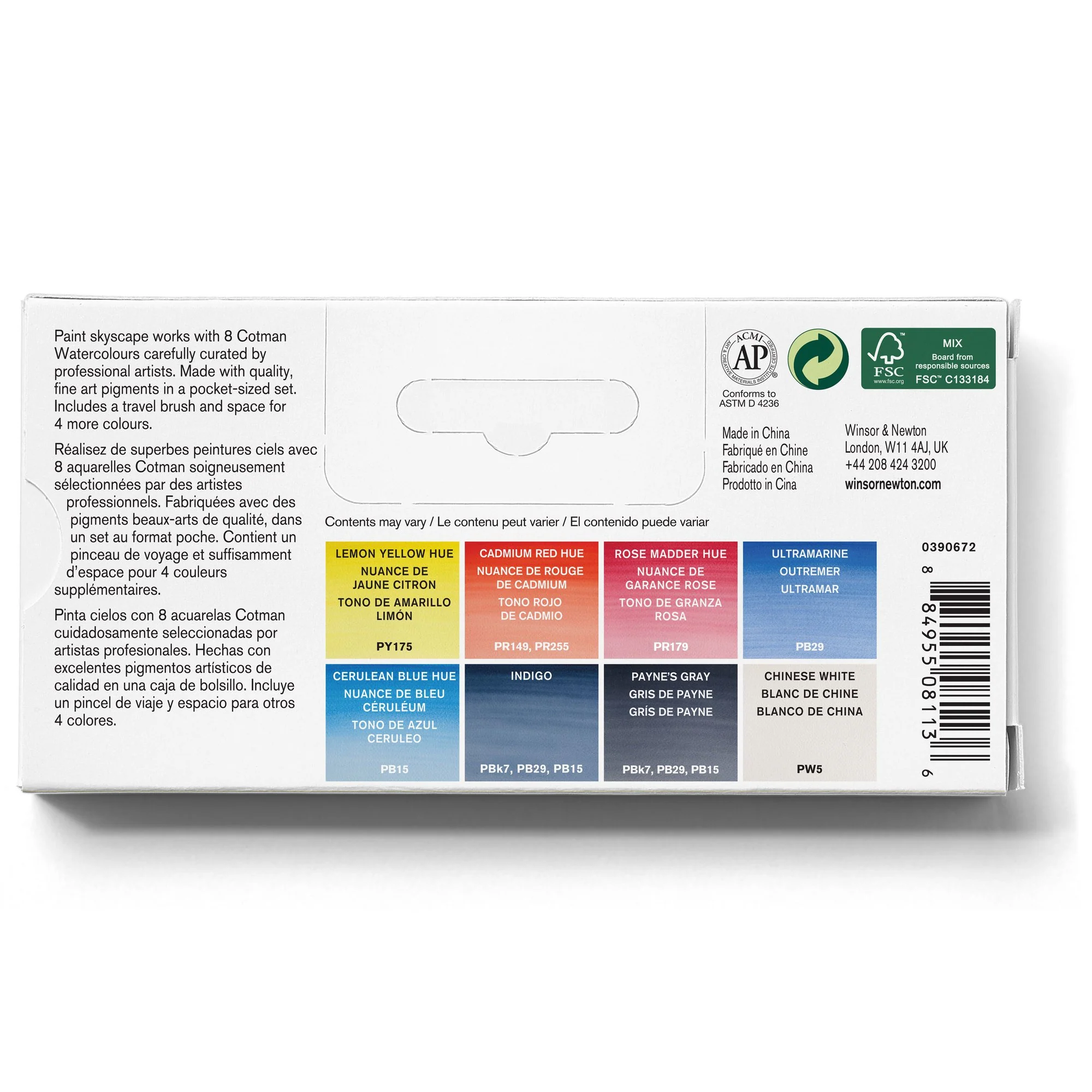 Winsor & Newton Cotman Watercolour Pocket Skyscape Set of 8 - Image 4