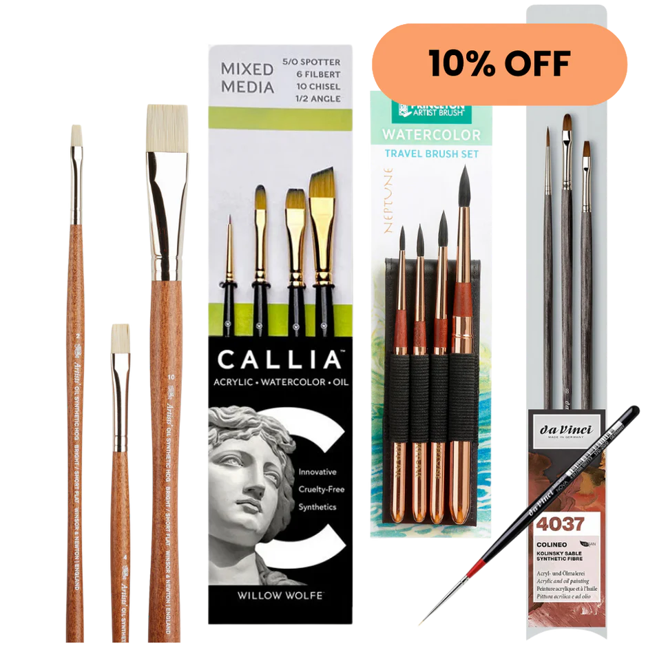 da Vinci COLINEO 4037 Acrylic & Oil Brush Set of 3 - Image 35