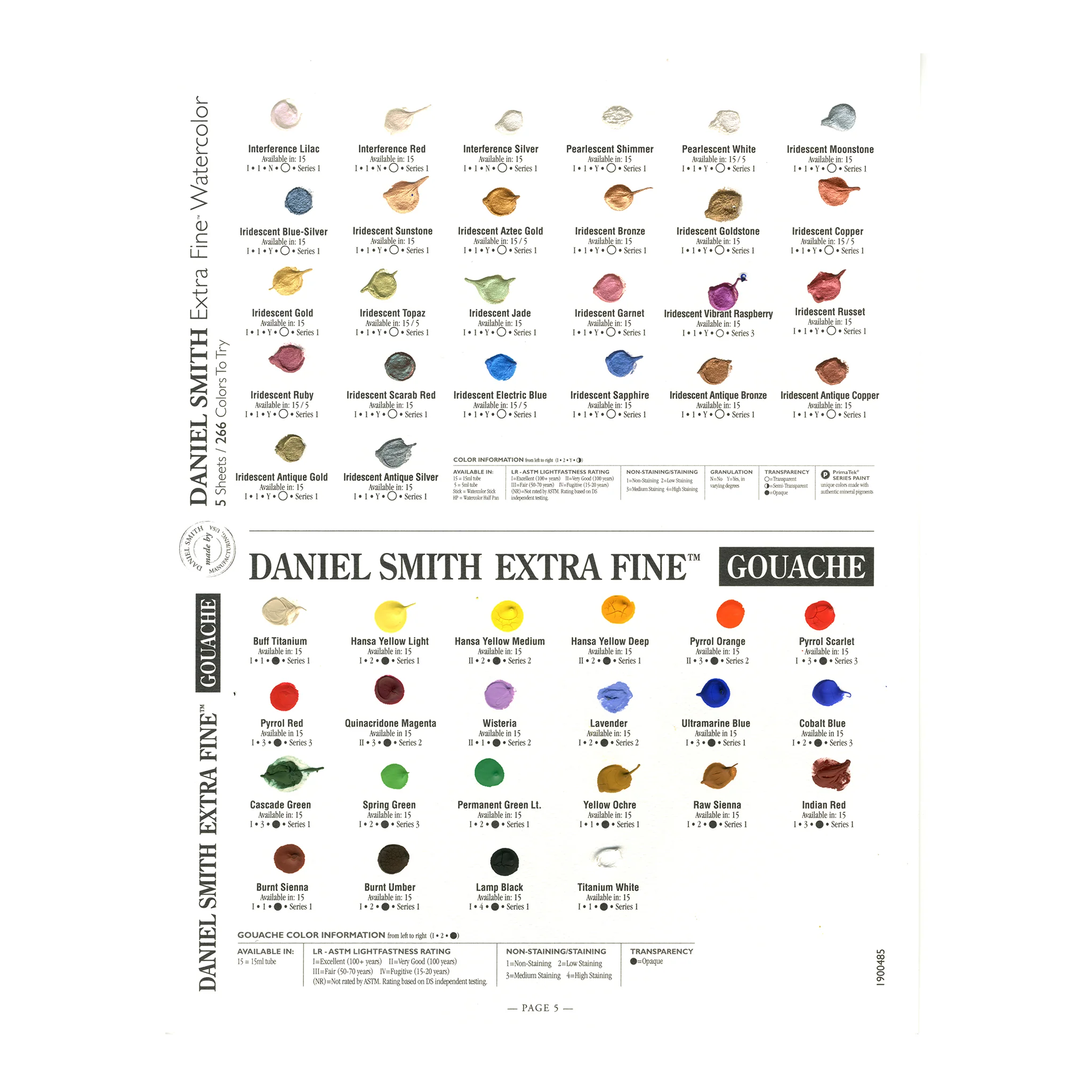 Daniel Smith Extra Fine Watercolor Dot Card - 266 Watercolour + 22 Gouache - Image 6