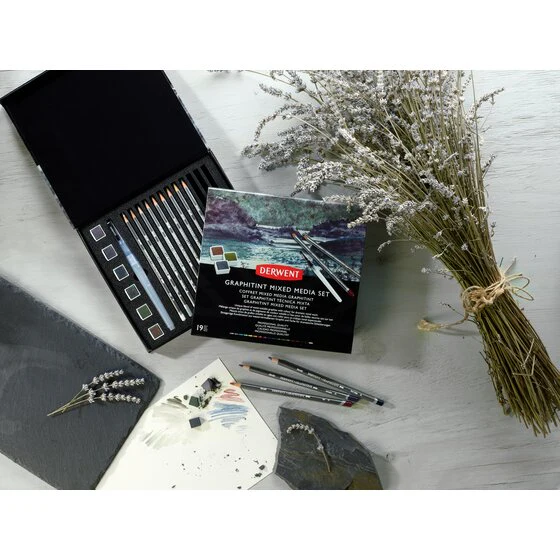Derwent Graphitint Mixed Media Set of 19 - Image 3