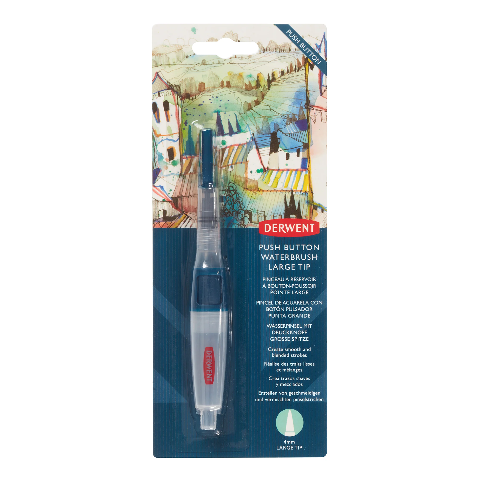 Derwent Push Button Waterbrush - Large Tip - Image 2
