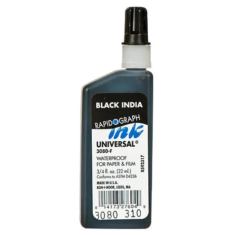 Koh-I-Noor Universal Drawing Ink - Black - Image 2