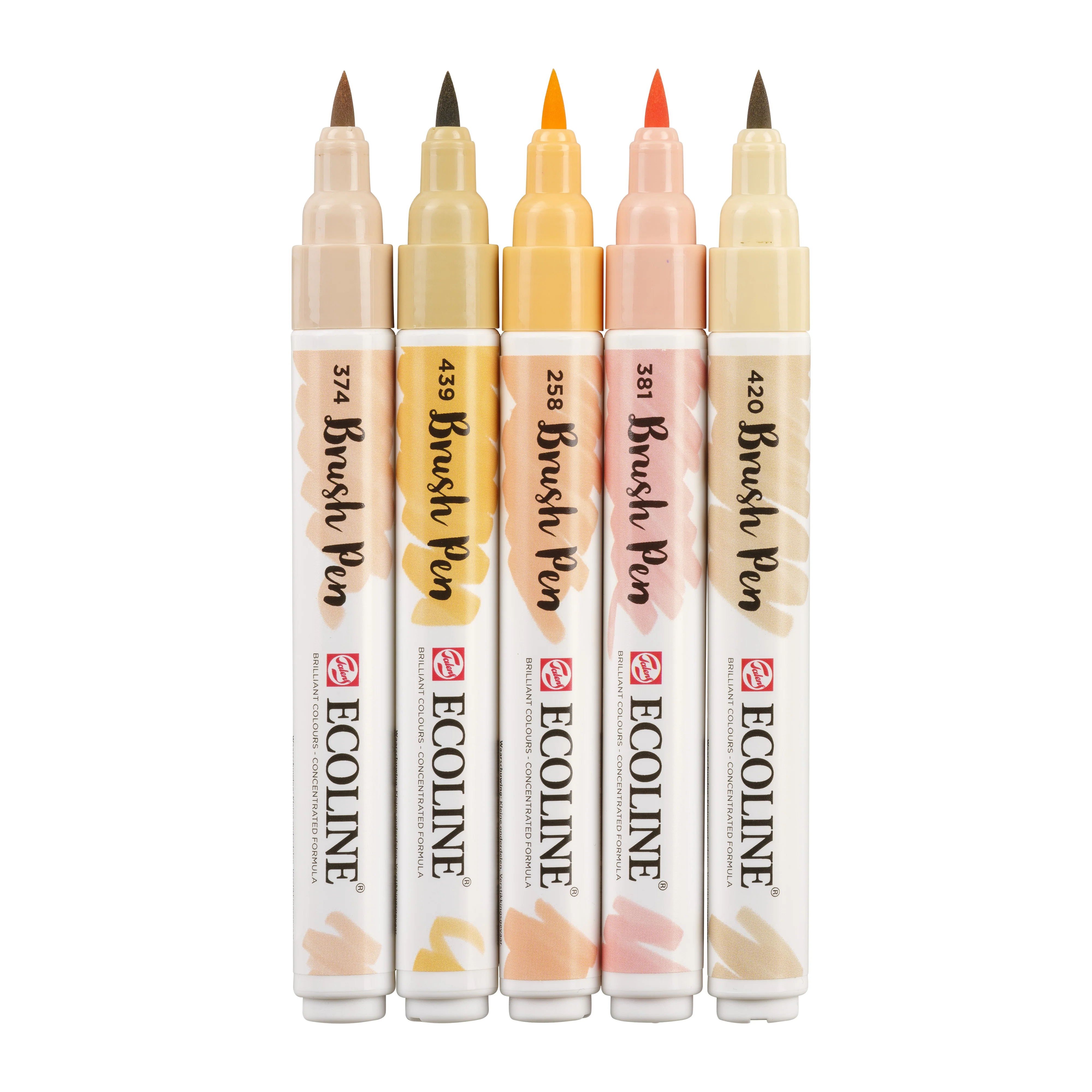 Ecoline Brush Pen Beige Pink Set of 5 - Image 2