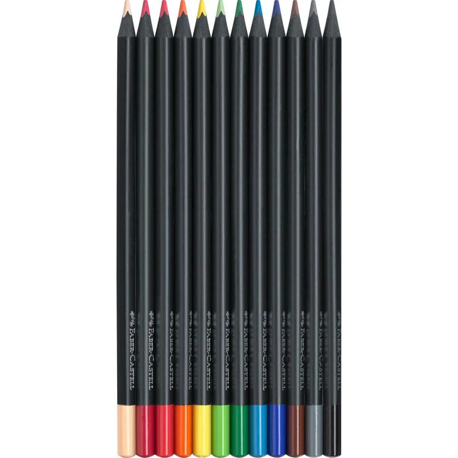 Faber-Castell Black Edition Colour Pencil Set of 12 - Image 3