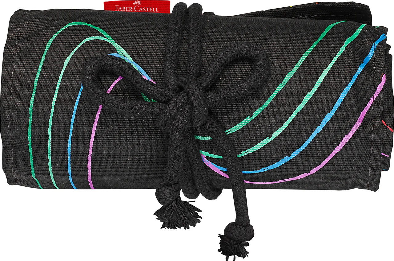 Faber-Castell Black Edition Colour Pencil Set 72 with Roll - Image 2