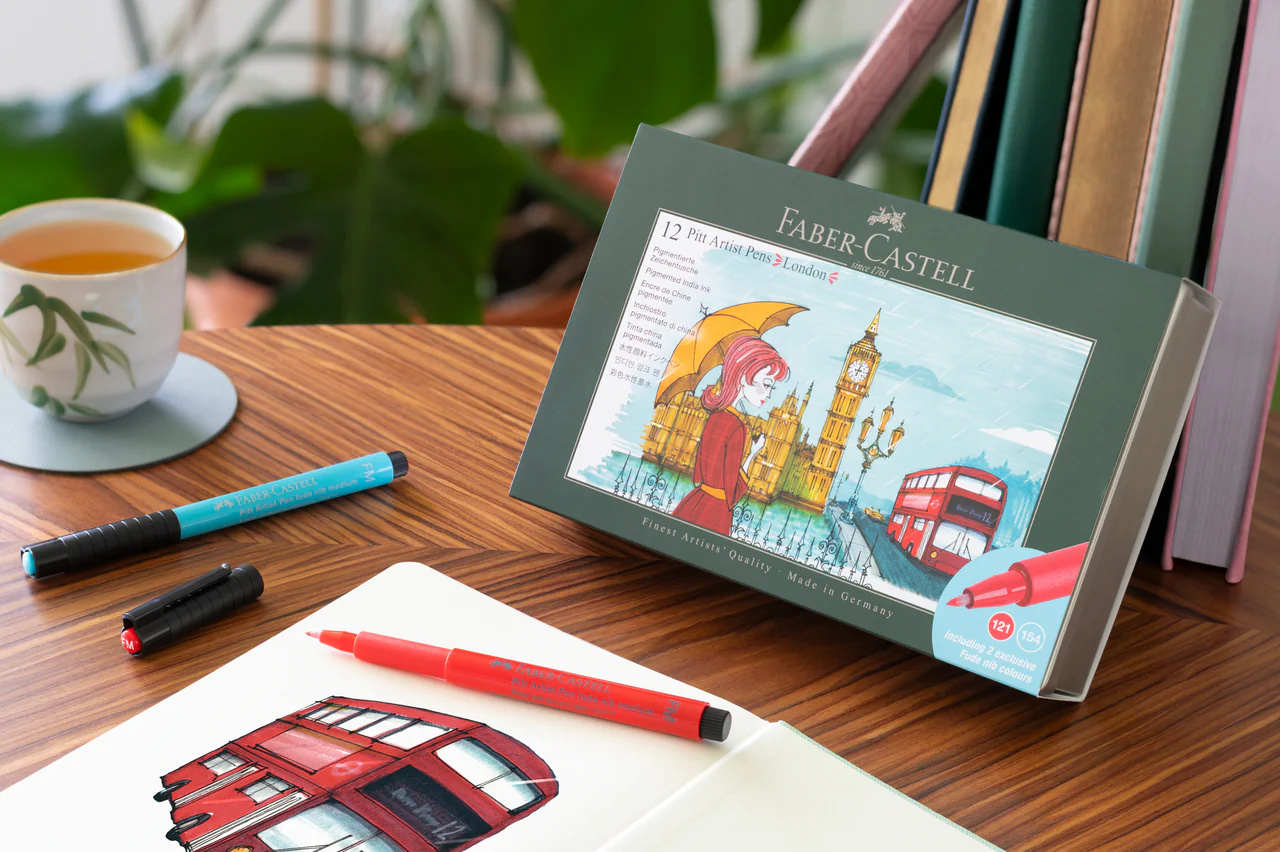 Faber-Castell Pitt Artist Pen City Set of 12 London - Image 3