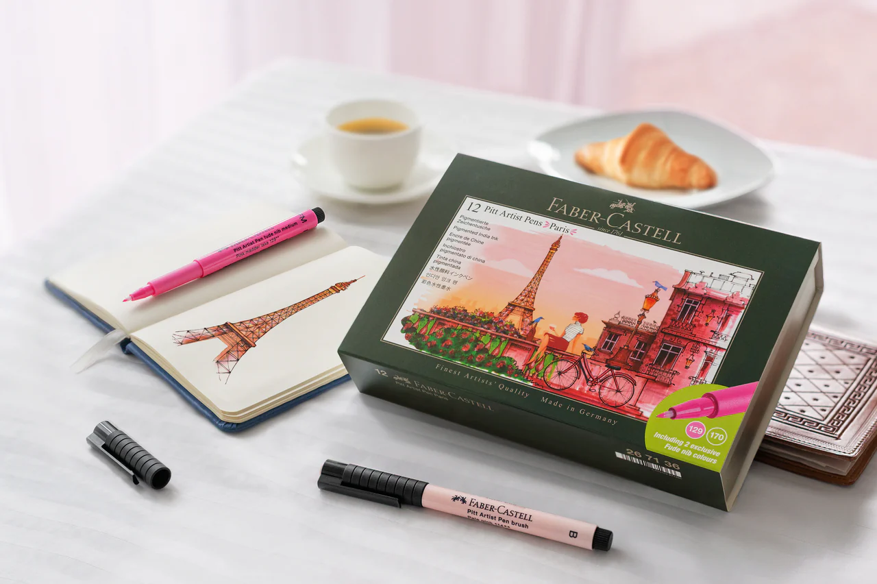 Faber-Castell Pitt Artist Pen City Set of 12 Paris - Image 3