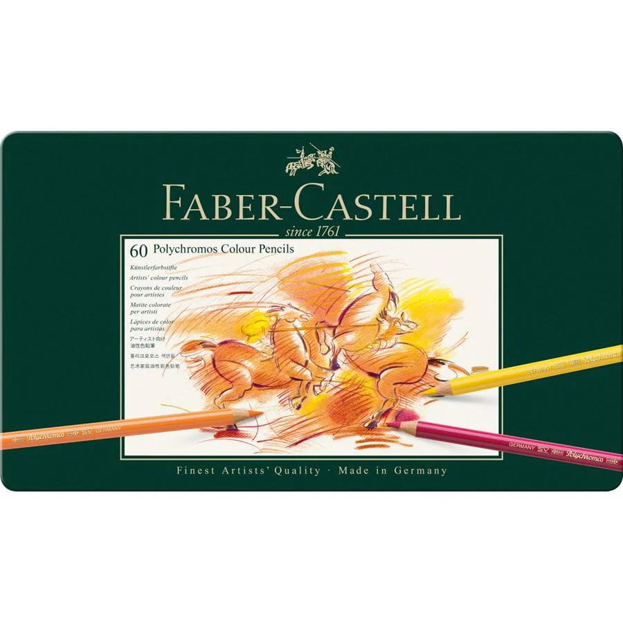 Faber-Castell Polychromos Coloured Pencil Set of 60 - Image 4
