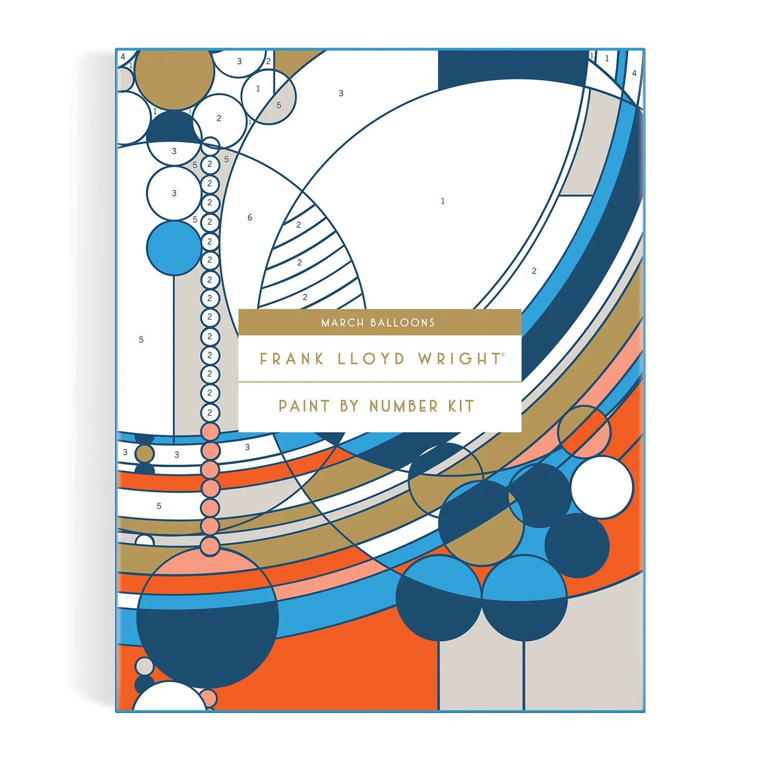 Frank Lloyd Wright March Balloons Paint-by-Number Kit - Image 4