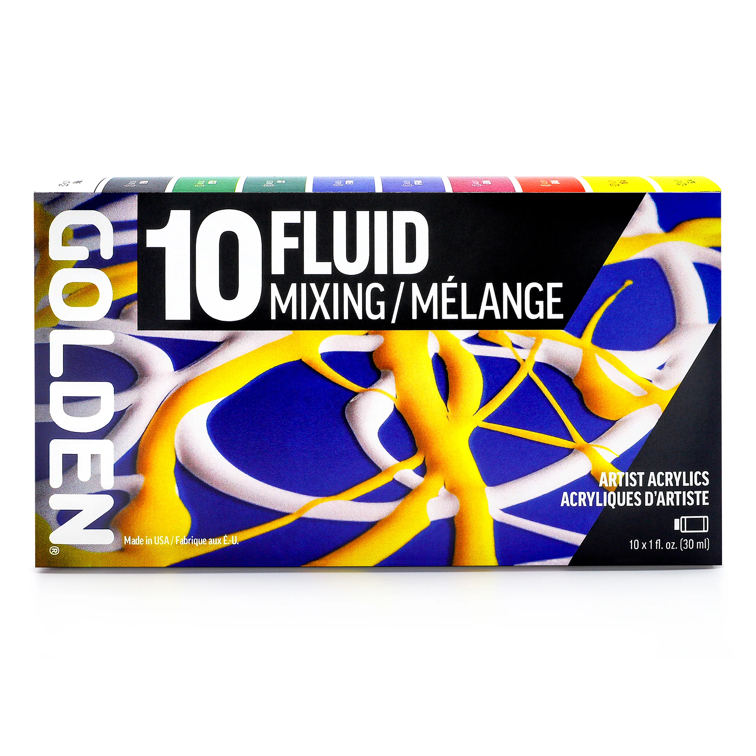 GOLDEN Fluid Acrylics Mixing Set of 10 - Image 4
