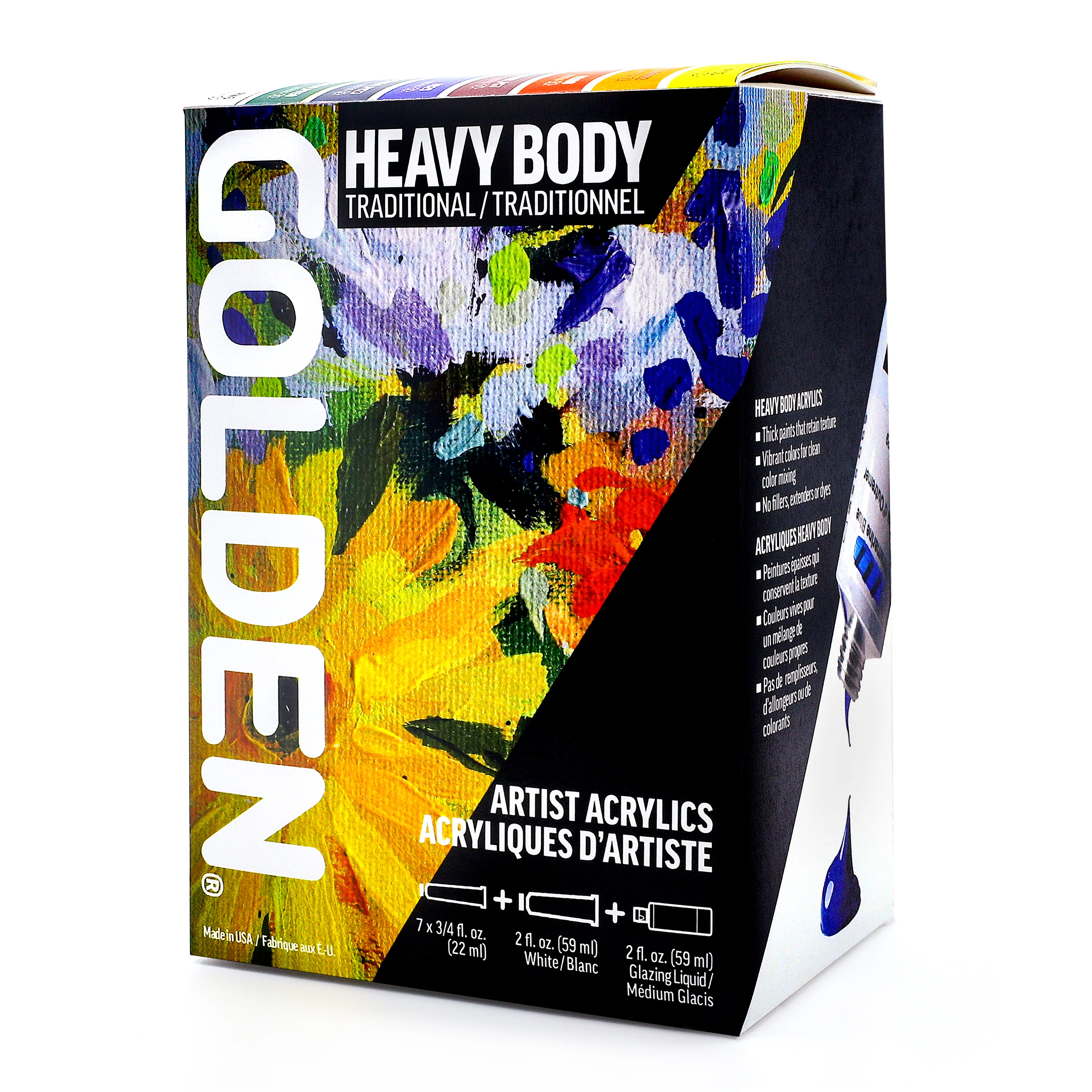 GOLDEN Heavy Body Acrylics Traditional Set - Image 7