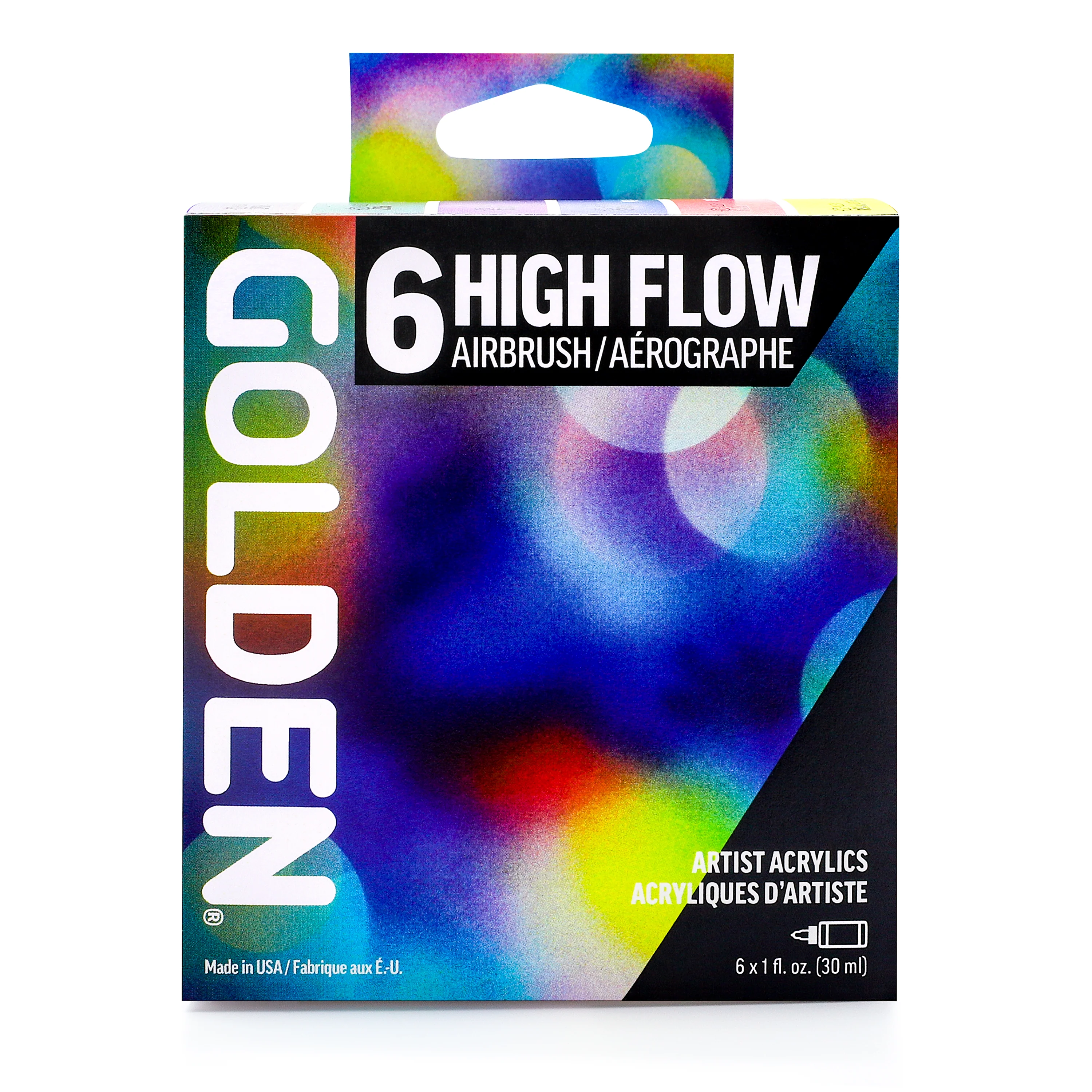 GOLDEN High Flow Acrylics Airbrush Set of 6 - Image 3
