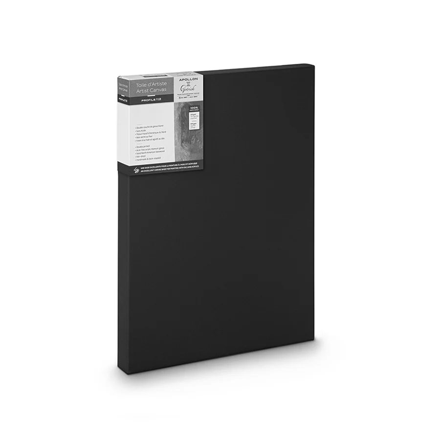 Apollon Gotrick Stretched Canvas - Black Cotton (Deep) - Image 3