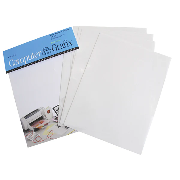 Grafix Adhesive Inkjet Film 8.5x11 pack