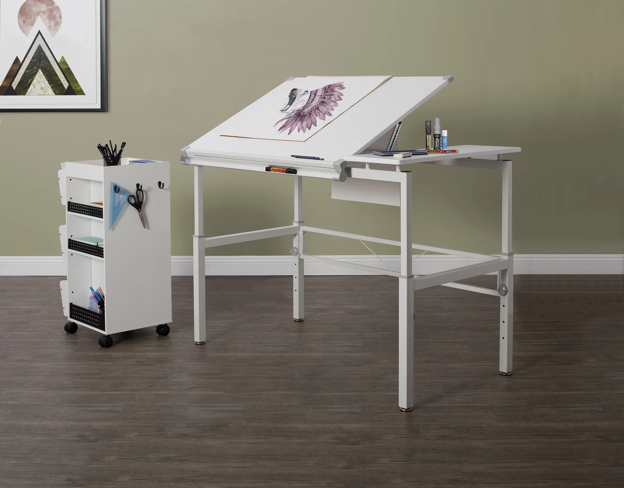 Studio Designs Graphix II Workstation 54" x 32" (Special Order) - Image 10