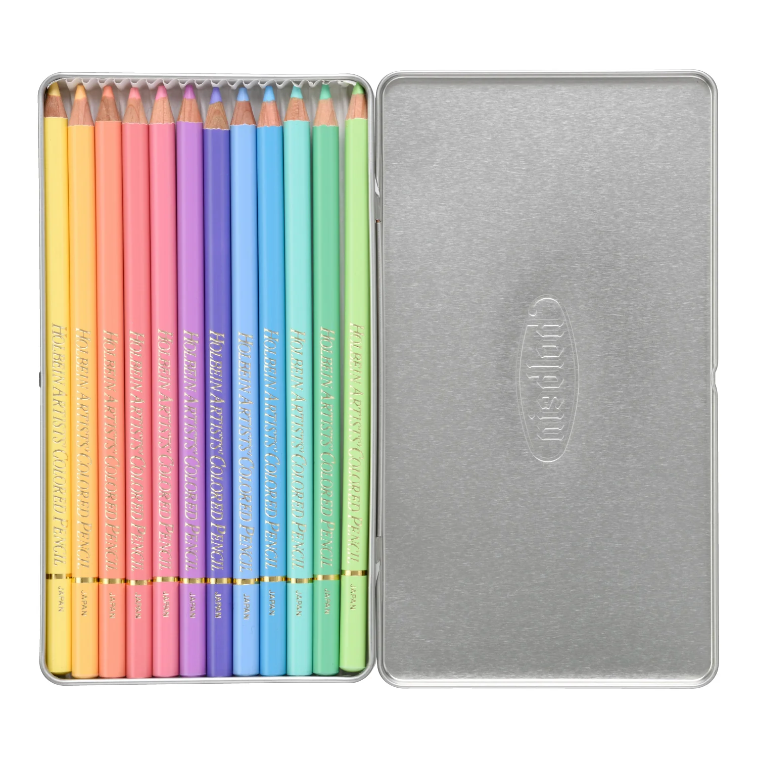 Holbein Artists' Colored Pencil Set of 12 - Pastel - Image 4
