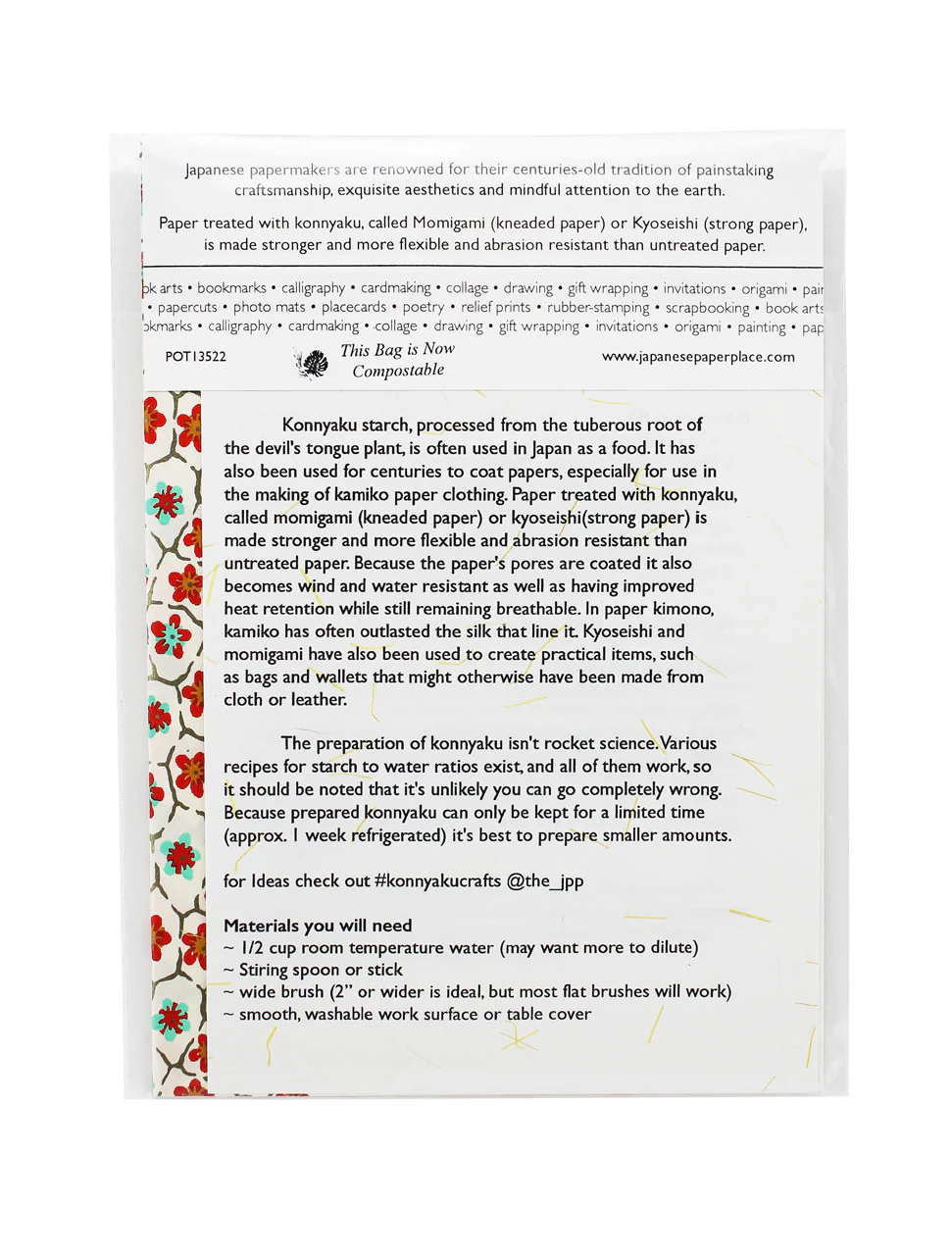 Japanese Paper Place - Konnyaku Kit - Image 3