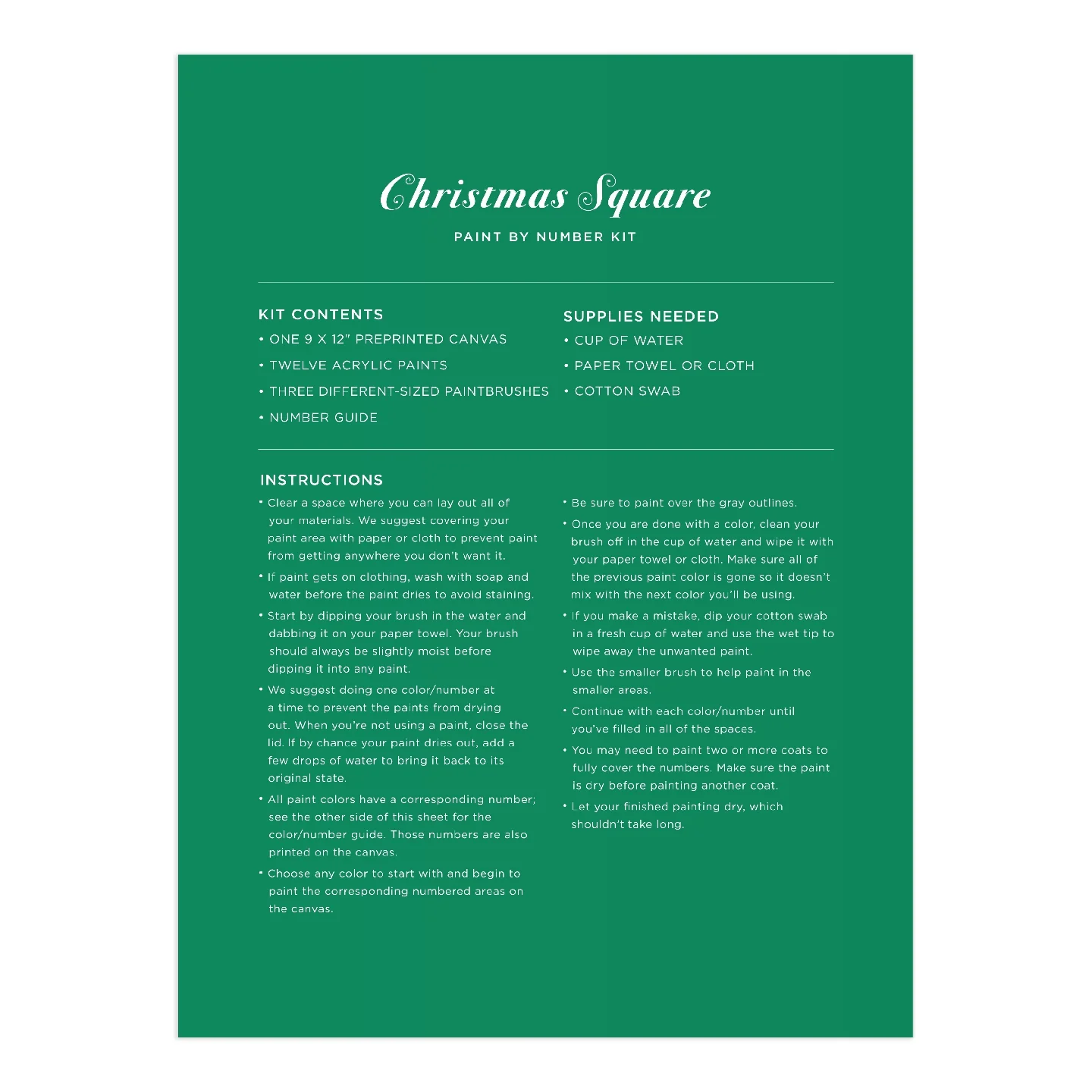 Joy Laforme Christmas Square Paint-by-Number Kit - Clearance - Image 5