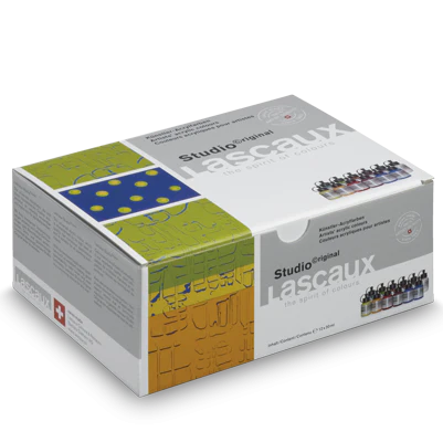 Lascaux Studio Acrylic Set of 12 x 30ml bottles