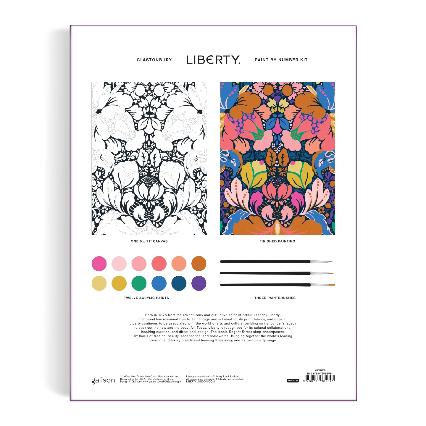 Liberty Paint-by-Number Kit - Glastonbury - Image 7