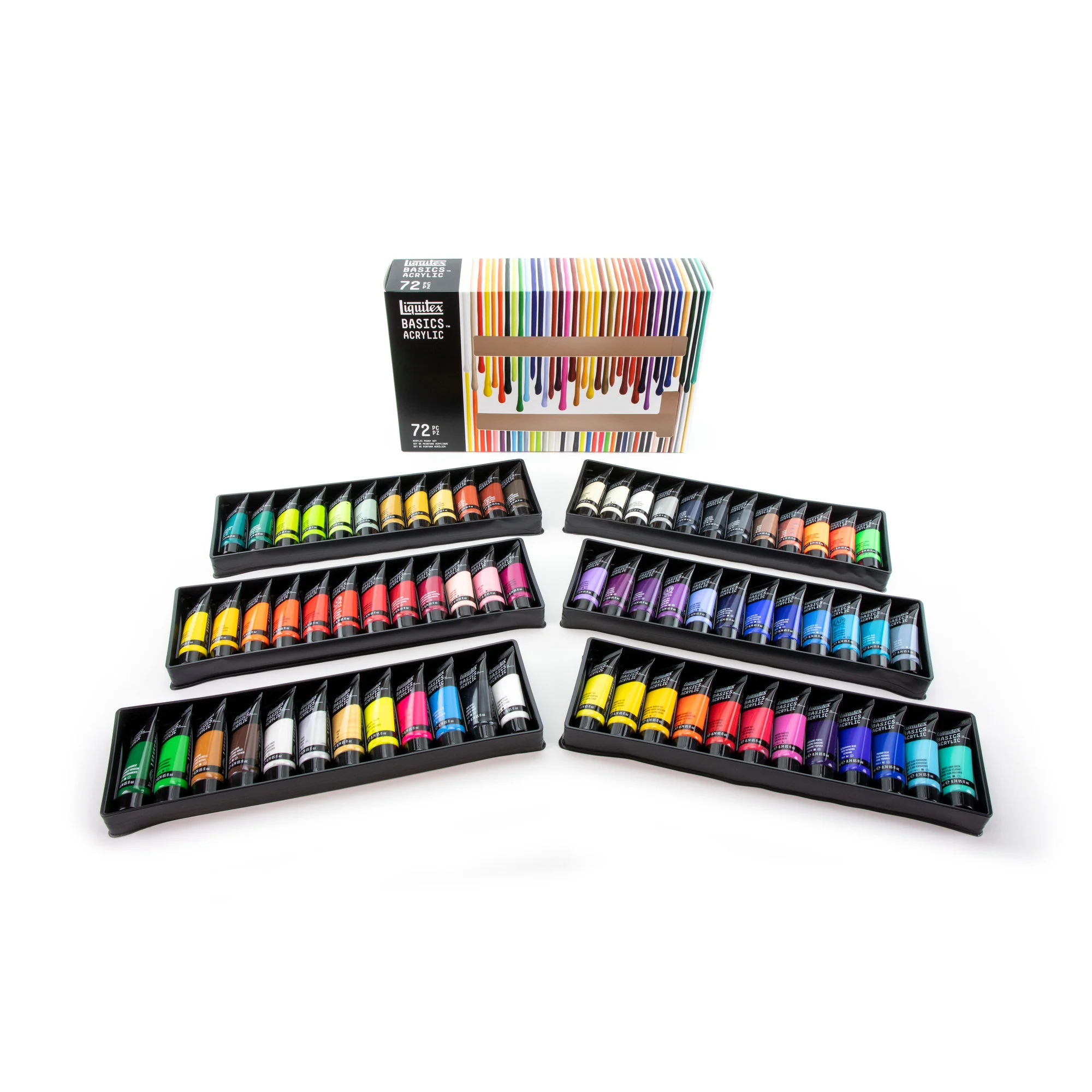 Liquitex BASICS Acrylic Set of 72 x 22ml Tubes - Image 3