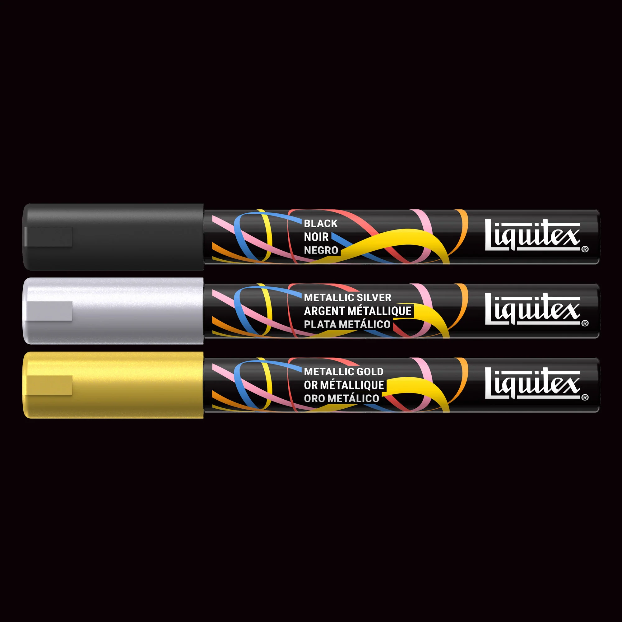 Liquitex Marker 2mm Set of 3 - Accent - Image 2