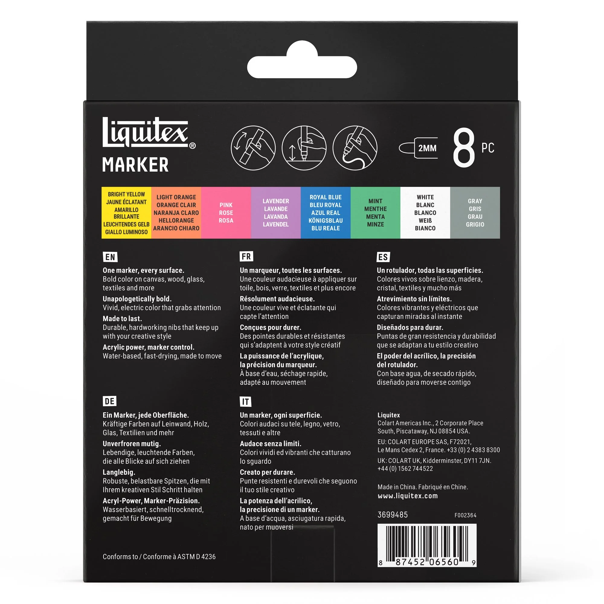 Liquitex Marker 2mm Set of 8 - Dreamscape - Image 5