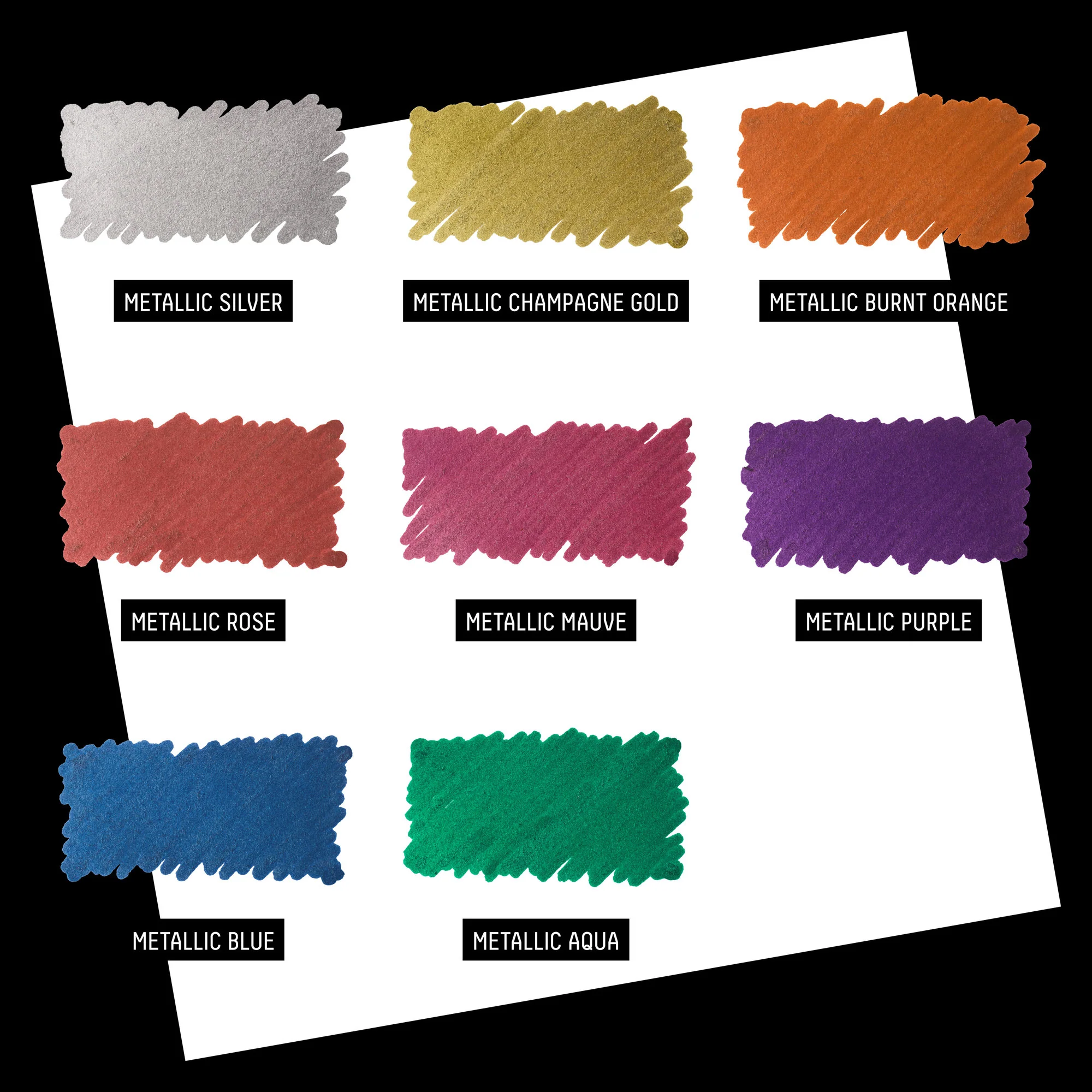 Liquitex Marker 2mm Set of 8 - Metallic - Image 3