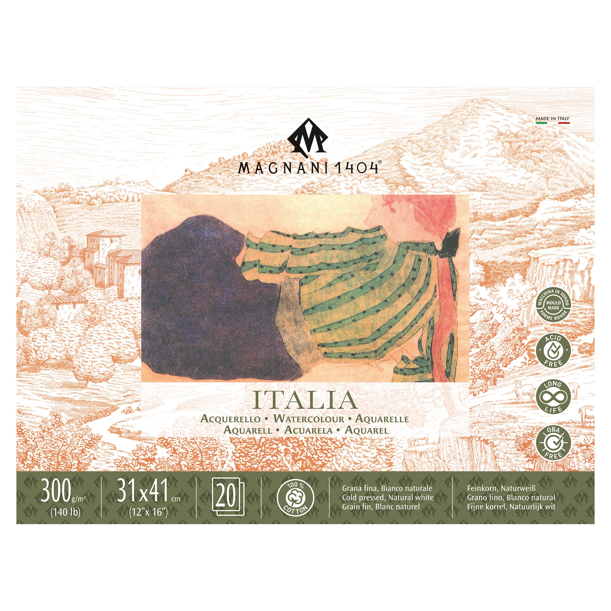 Magnani Italia Watercolour Blocks Cold Pressed - 300gsm - Image 6