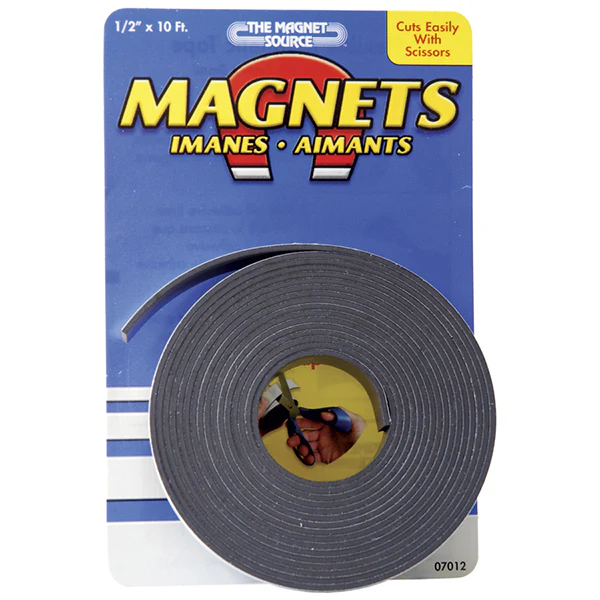 Magnet Tape Roll with Dispenser 0.75" x 26" - Clearance