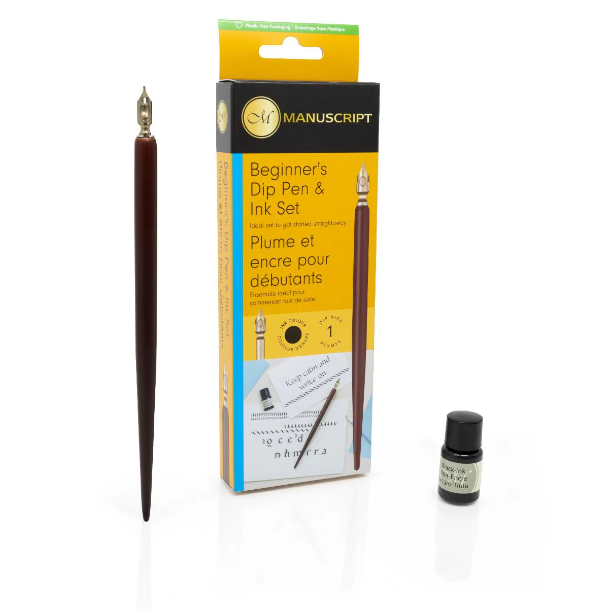 Manuscript Beginner's Dip Pen & Ink Set - Clearance - Image 2
