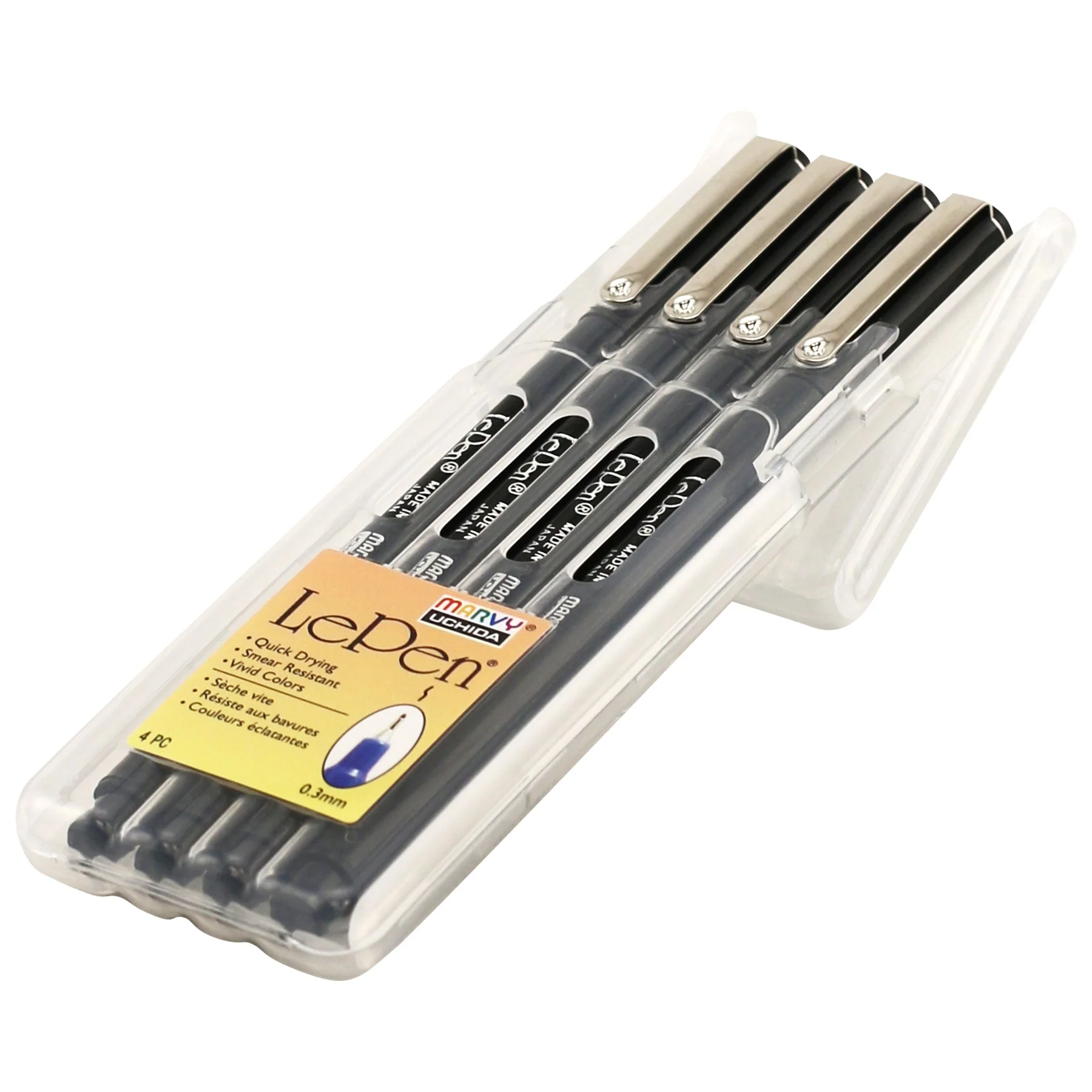 Marvy Uchida Le Pen 0.3mm Black Set of 4 - Image 3