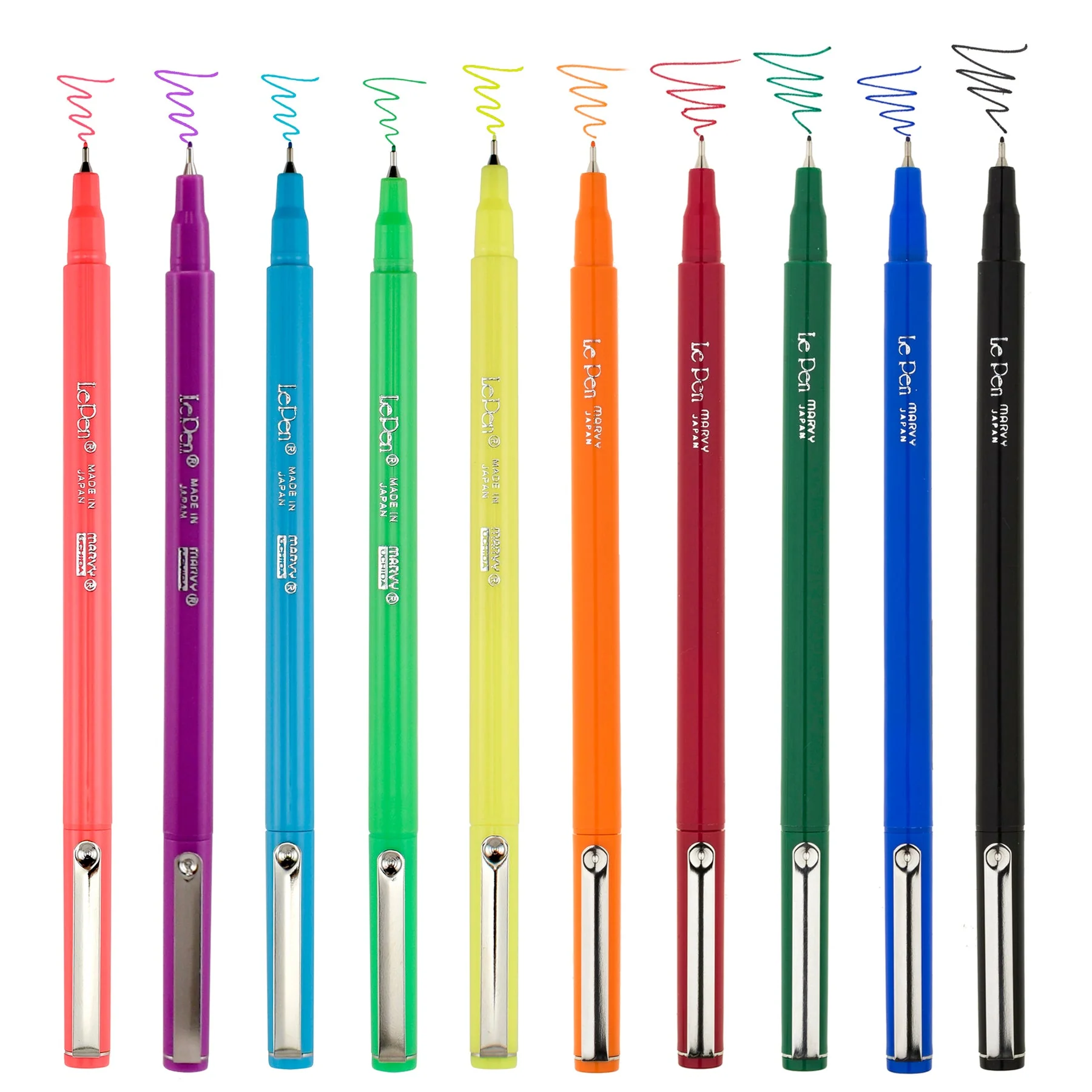 Marvy Uchida Le Pen 0.3mm Neon Set of 10 - Image 2
