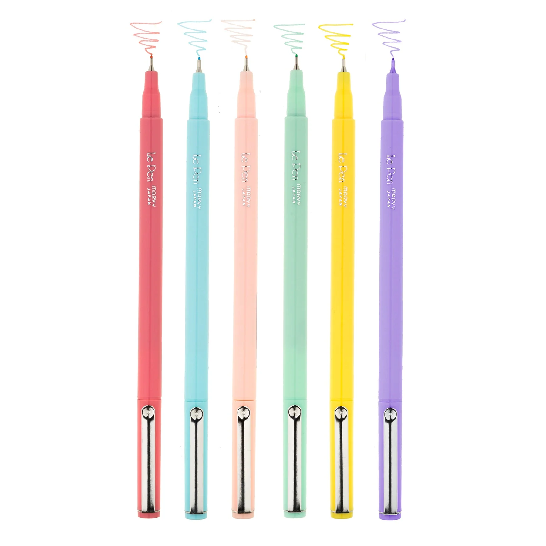 Marvy Uchida Le Pen 0.3mm Pastel Set of 6 - Image 2