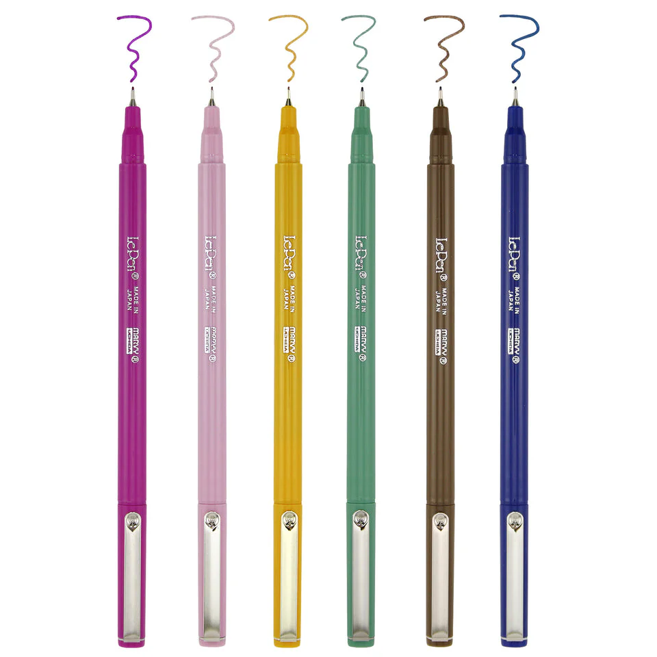 Marvy Uchida Le Pen 0.3mm Retro Set of 6 - Image 2