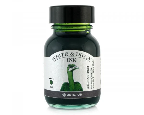 Octopus Write and Draw Ink Green Ostrich 50ml - Image 2