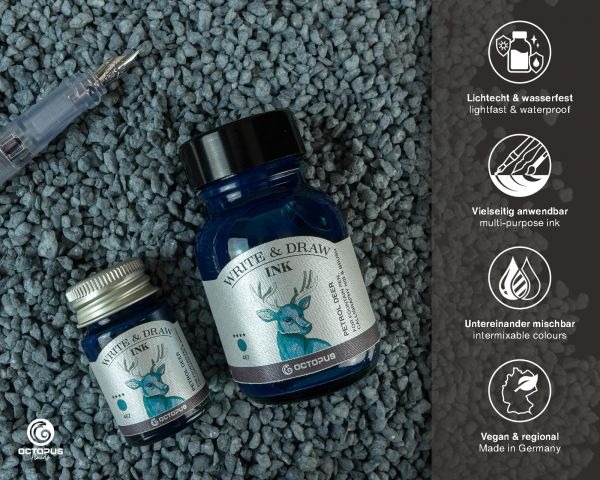 Octopus Write and Draw Ink Petrol Deer 50ml - Image 2