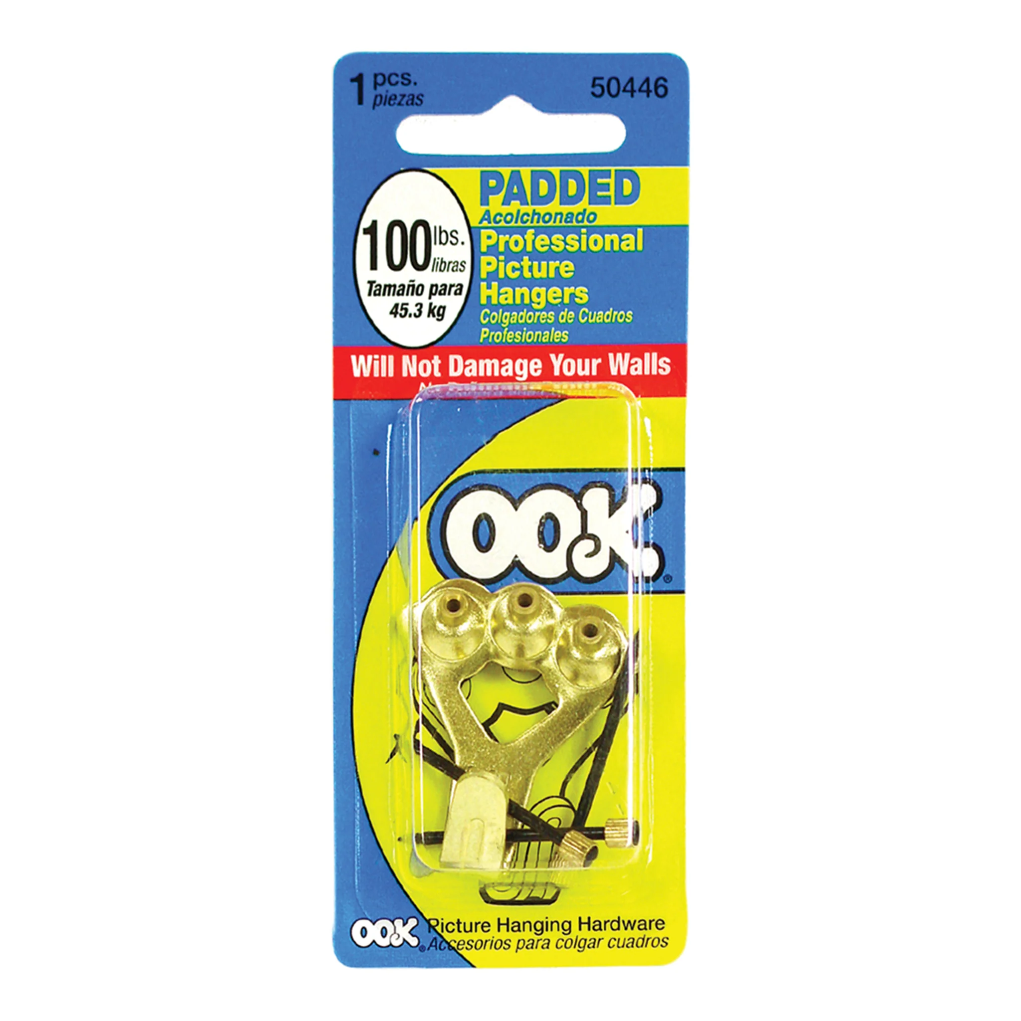 Ook Padded Classic Professional Picture Hangers 100lb Pack of 1 - Clearance