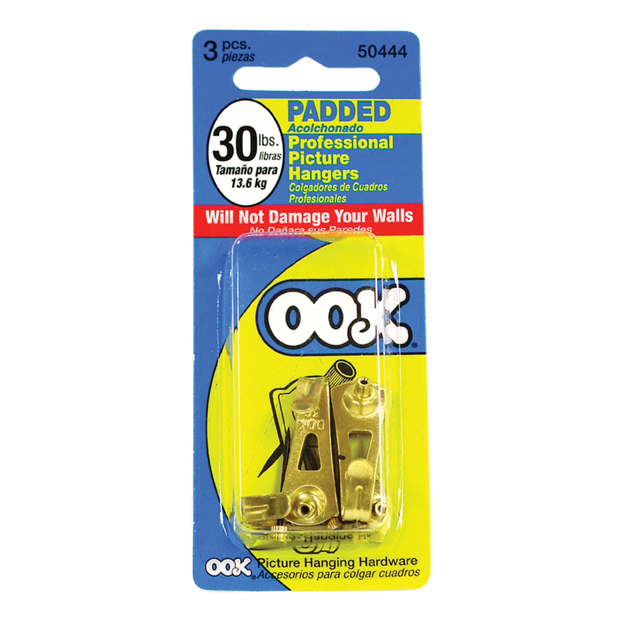 Ook Padded Classic Professional Picture Hangers 30lb Pack of 3 - Clearance